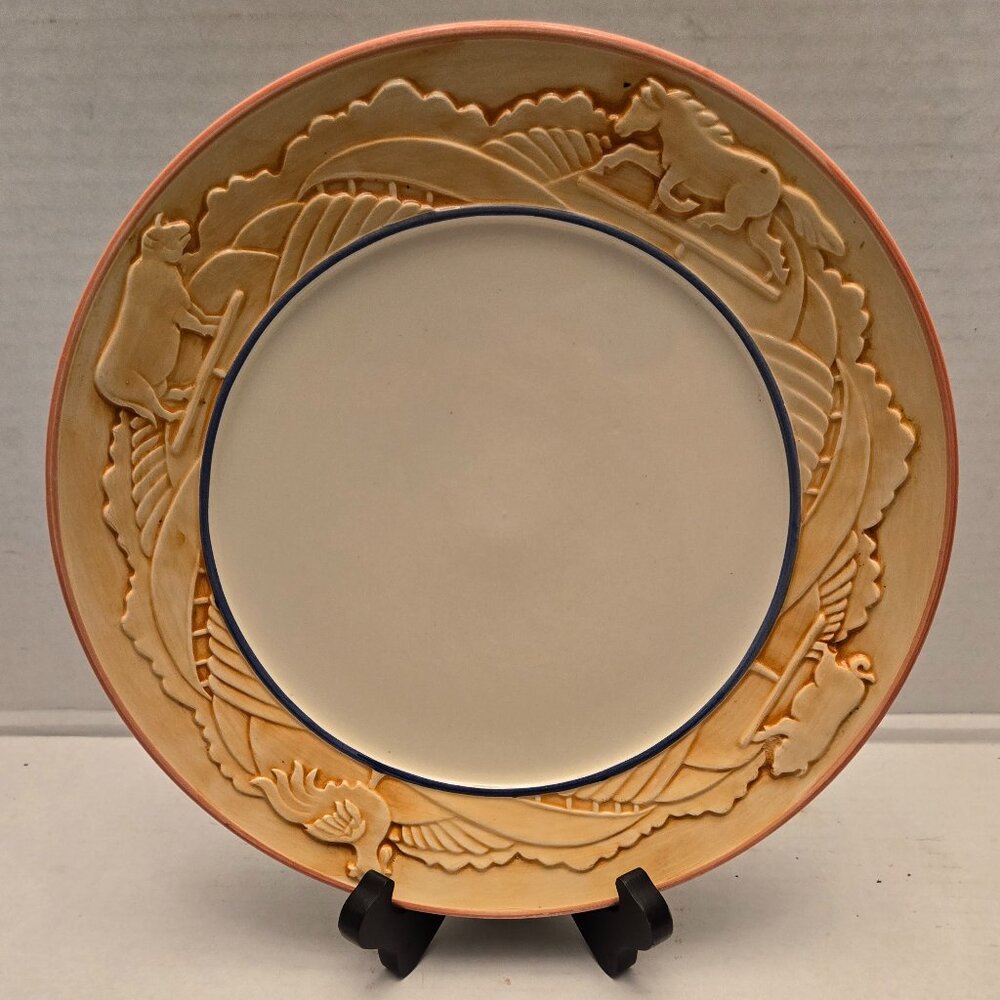 SET OF 4 DINNER PLATES MADE IN PORTUGAL